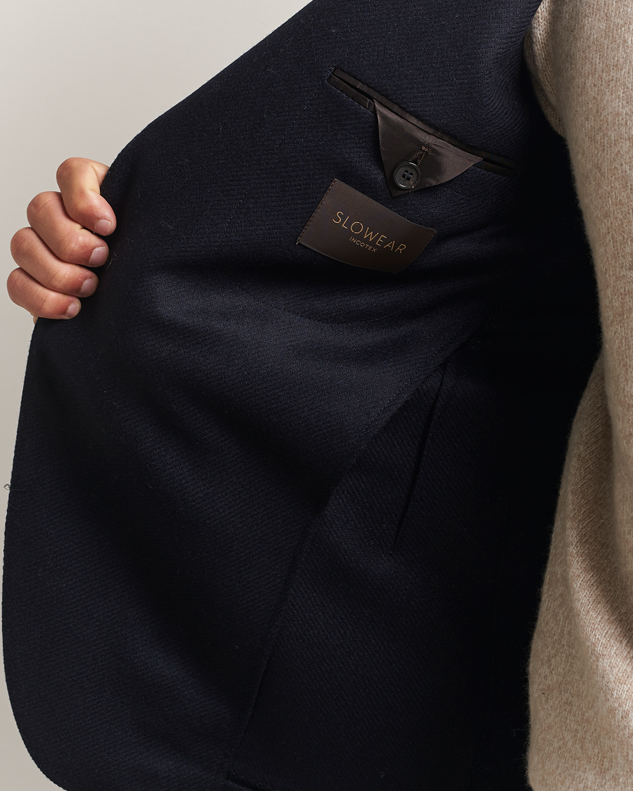Homme | Blazers | Incotex | Wool/Cashmere Blazer Navy