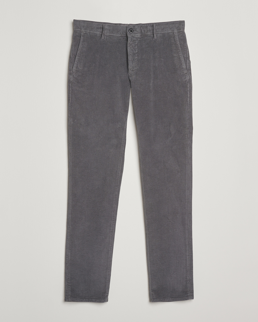 Heren | Broeken | Incotex | Slim Fit Leisure Cord Slacks Grey
