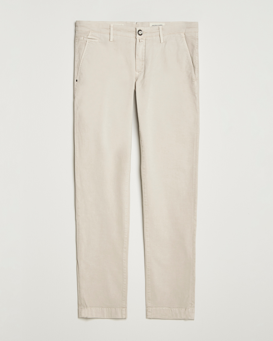 Heren | Broeken | Jacob Cohën | Bobby Cotton Chinos Beige