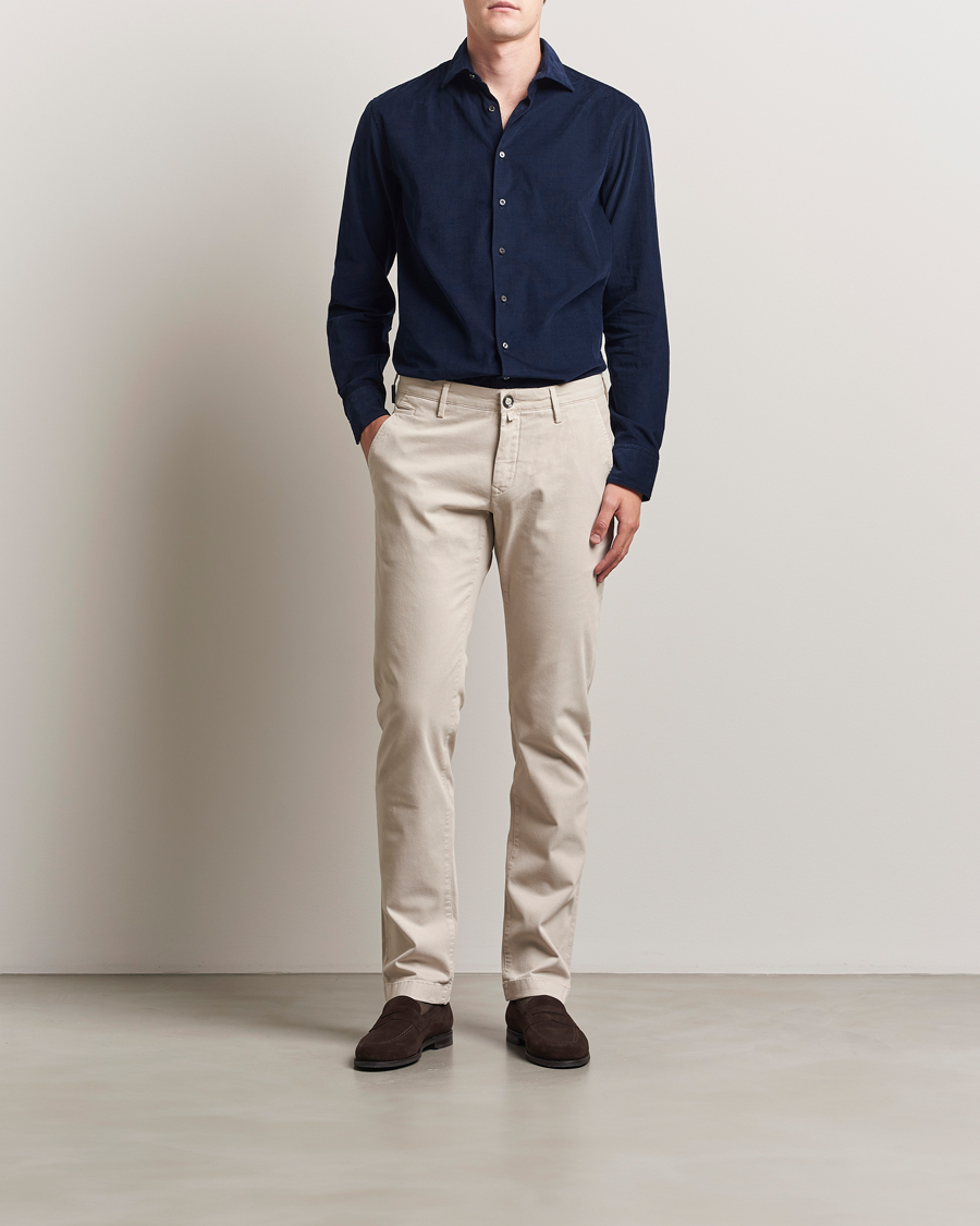 Heren | Broeken | Jacob Cohën | Bobby Cotton Chinos Beige