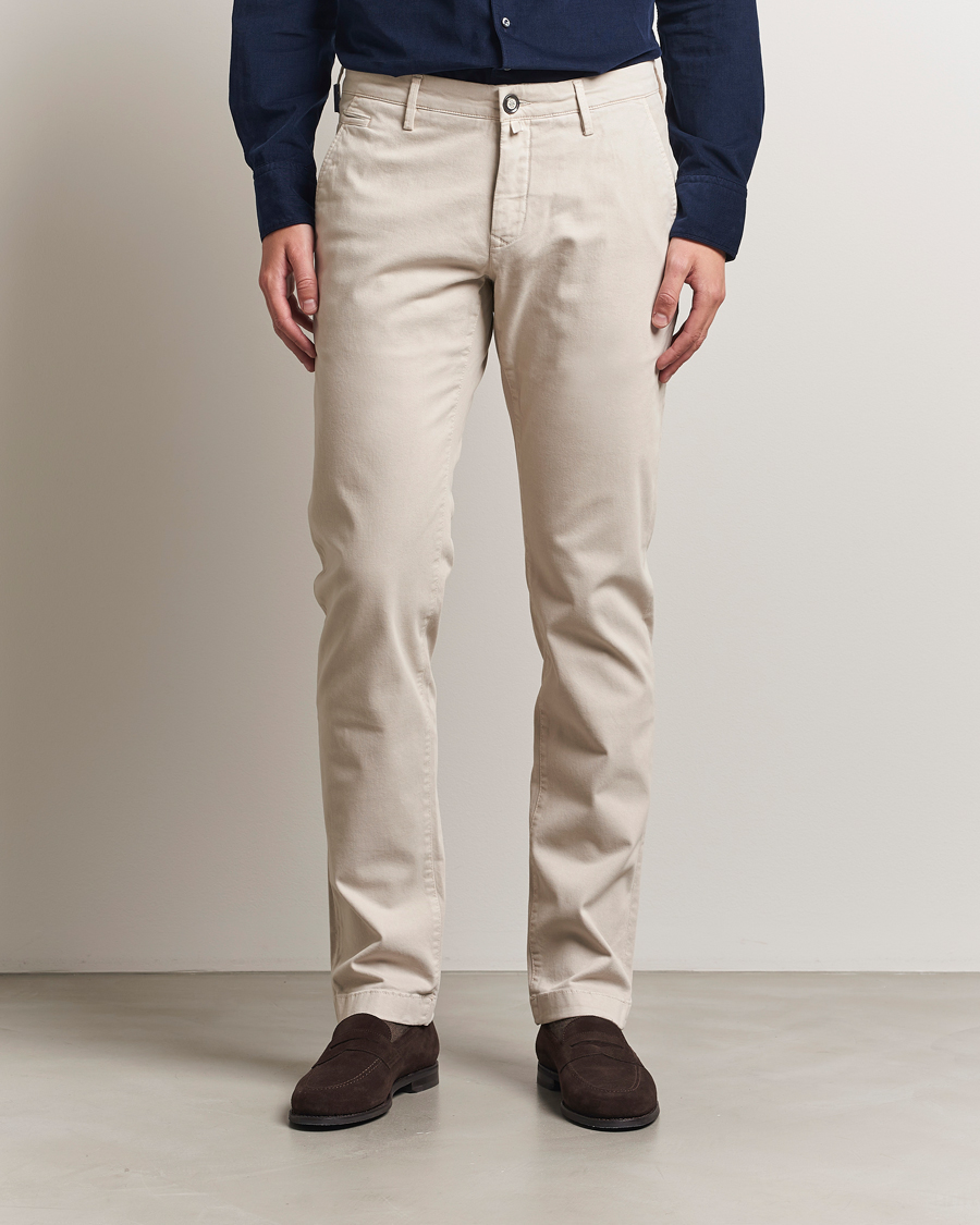 Heren | Broeken | Jacob Cohën | Bobby Cotton Chinos Beige