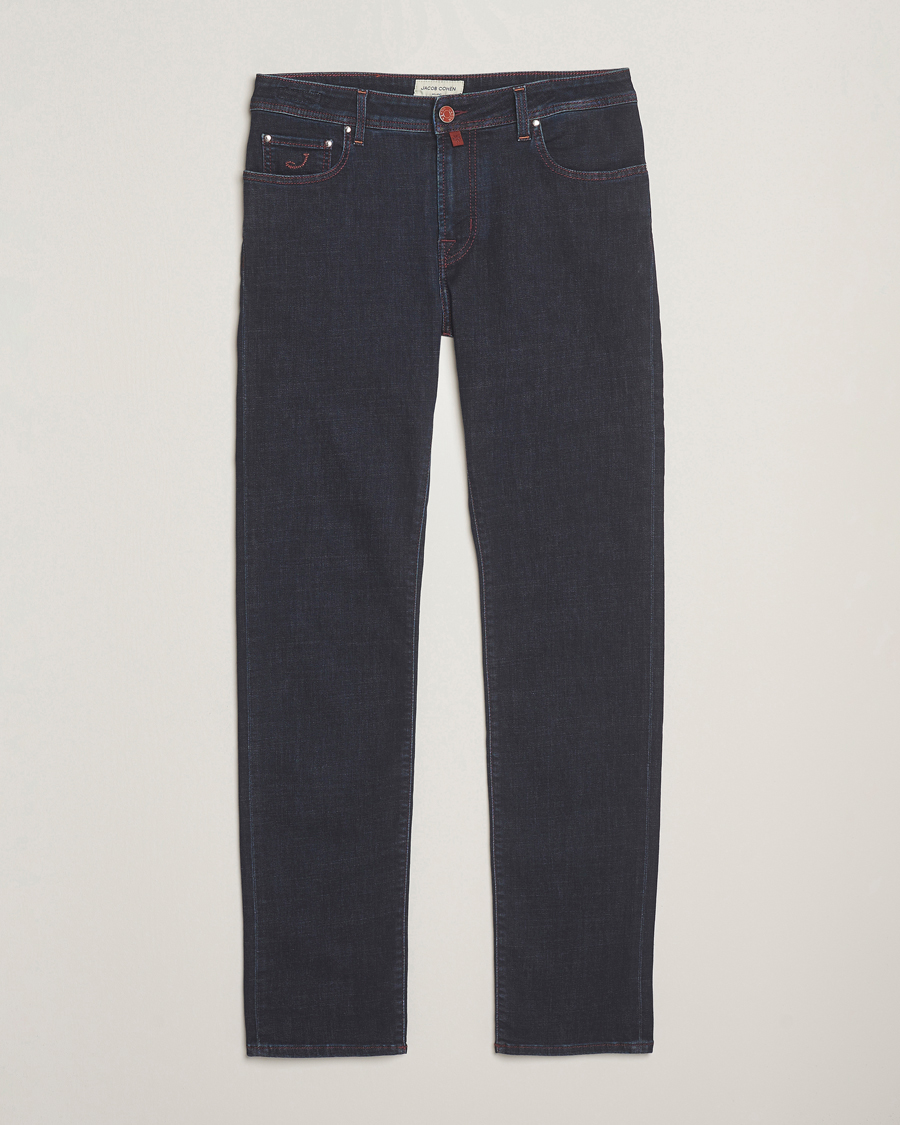 Homme | Jeans | Jacob Cohën | Bard Slim Fit Stretch Jeans Dark Blue