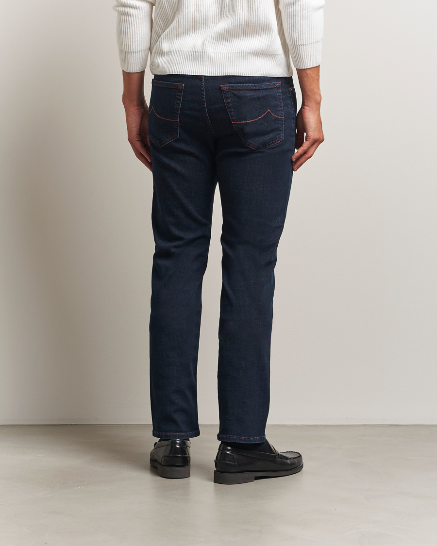 Homme | Jeans | Jacob Cohën | Bard Slim Fit Stretch Jeans Dark Blue