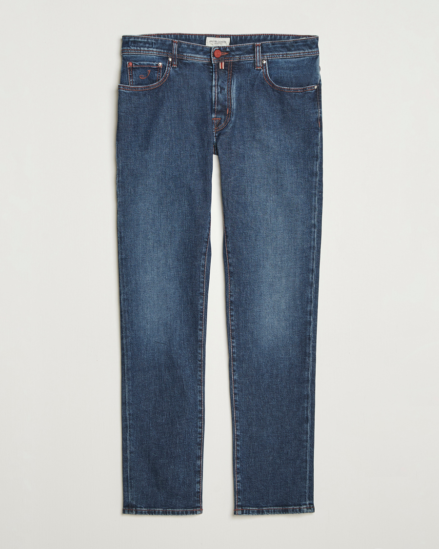 Homme | Jeans | Jacob Cohën | Bard Slim Fit Stretch Jeans Blue