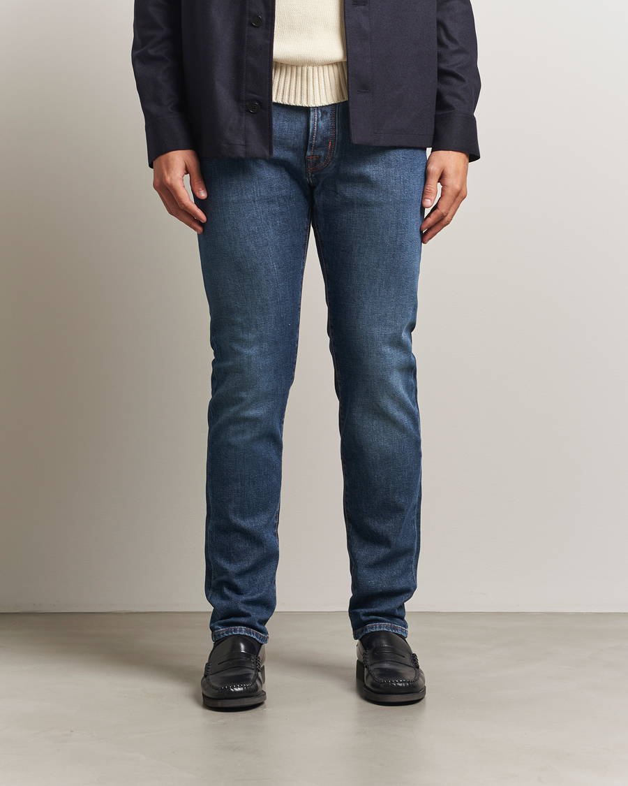 Homme | Jeans | Jacob Cohën | Bard Slim Fit Stretch Jeans Blue