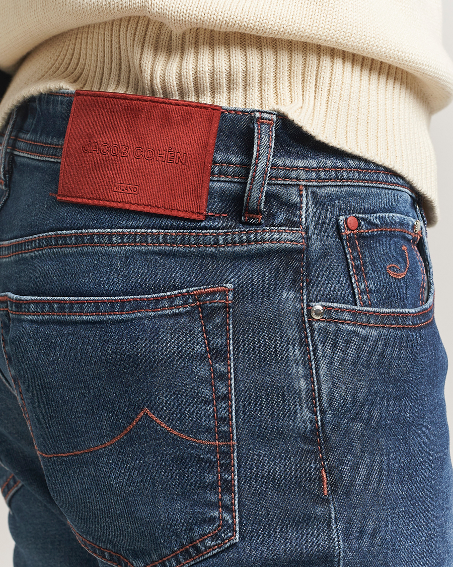 Homme | Jeans | Jacob Cohën | Bard Slim Fit Stretch Jeans Blue