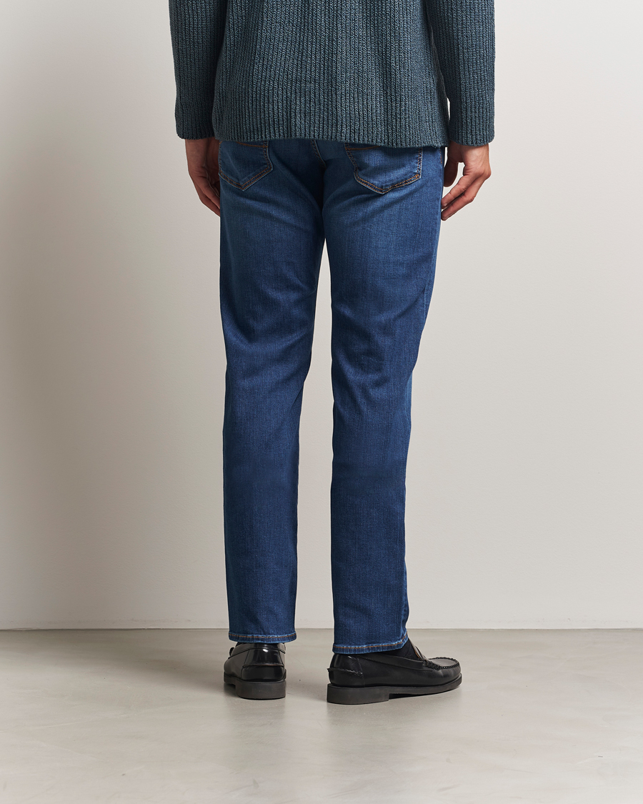 Homme | Jeans | Jacob Cohën | Bard Slim Fit Stretch Jeans Mid Blue