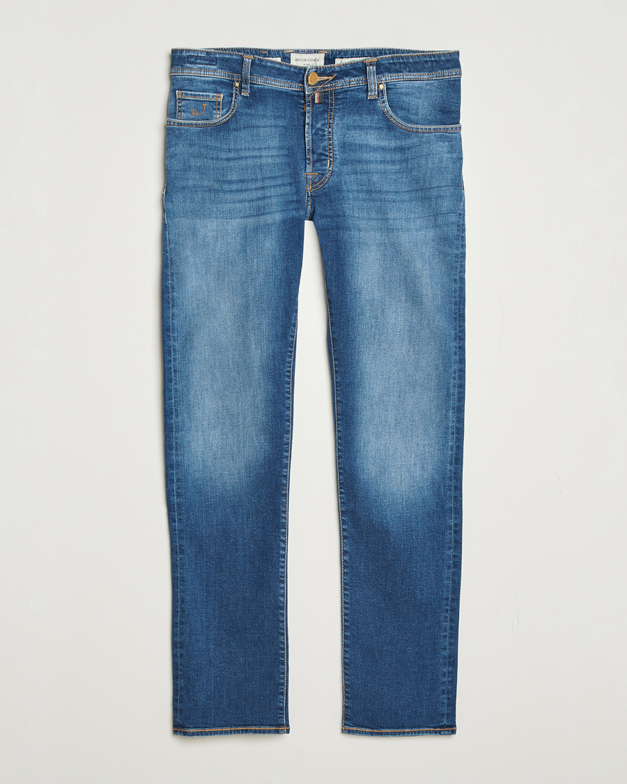 Homme | Jeans | Jacob Cohën | Bard Limited Edition Slim Fit Jeans Mid Blue