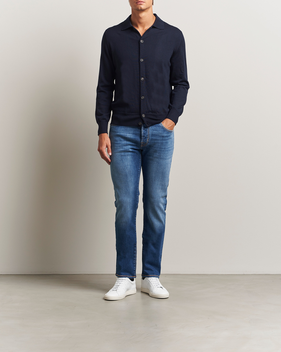Homme | Jeans | Jacob Cohën | Bard Limited Edition Slim Fit Jeans Mid Blue