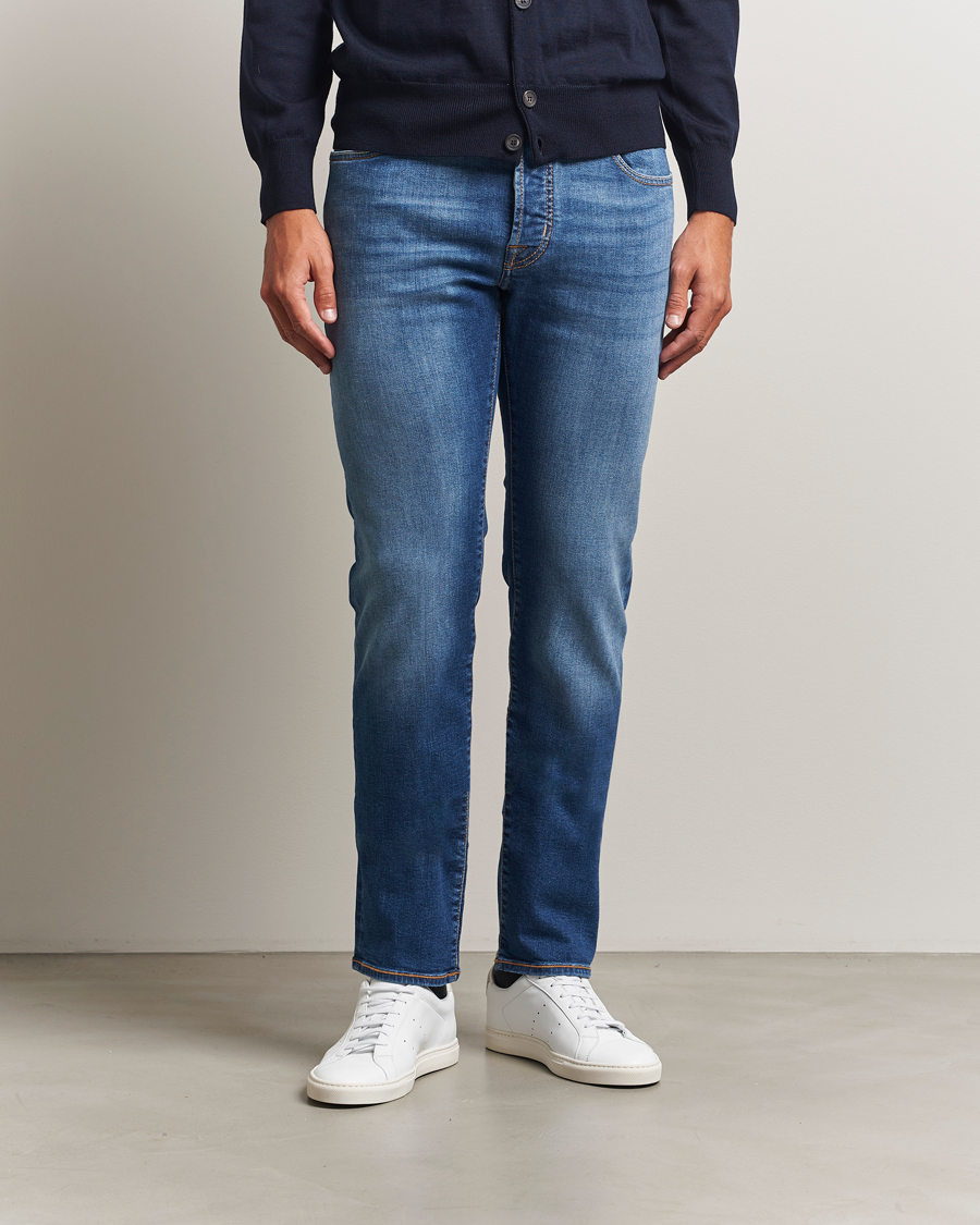 Homme | Jeans | Jacob Cohën | Bard Limited Edition Slim Fit Jeans Mid Blue