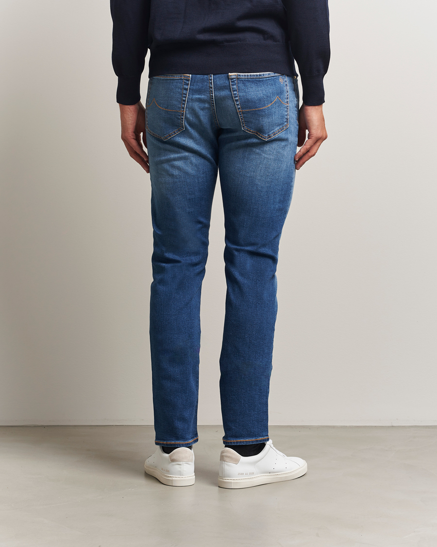 Homme | Jeans | Jacob Cohën | Bard Limited Edition Slim Fit Jeans Mid Blue