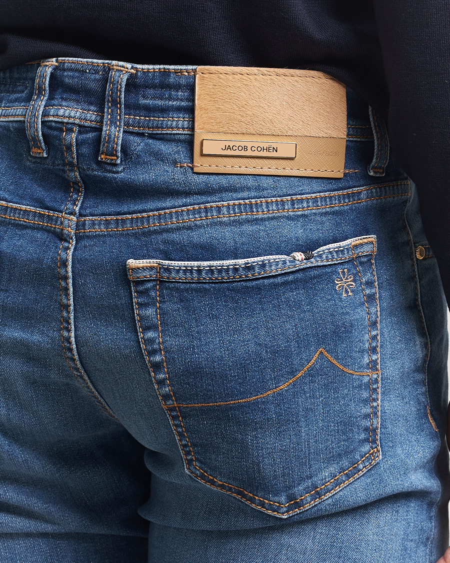 Homme | Jeans | Jacob Cohën | Bard Limited Edition Slim Fit Jeans Mid Blue