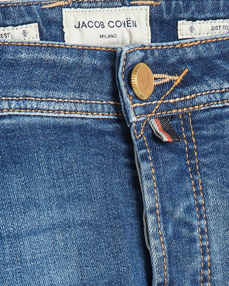 Homme | Jeans | Jacob Cohën | Bard Limited Edition Slim Fit Jeans Mid Blue