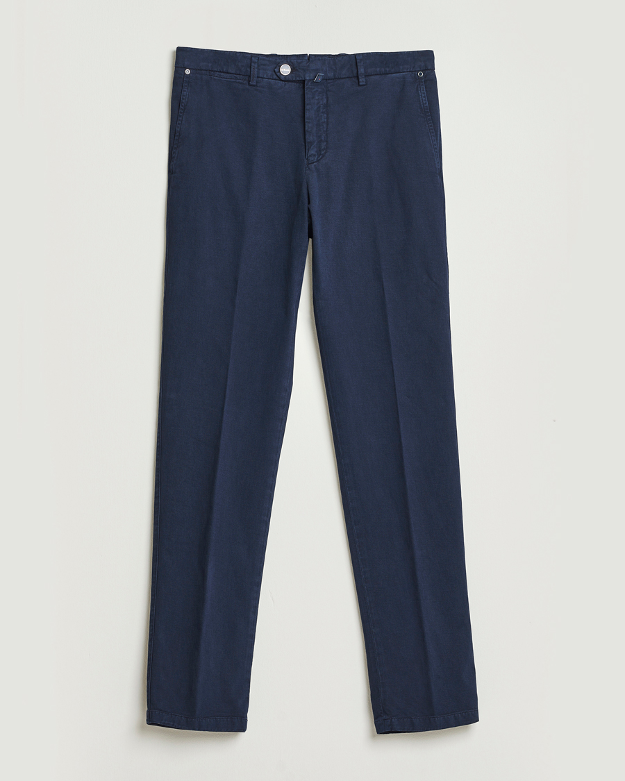 Heren | Broeken | Kiton | Cotton/Cashmere Trousers Navy