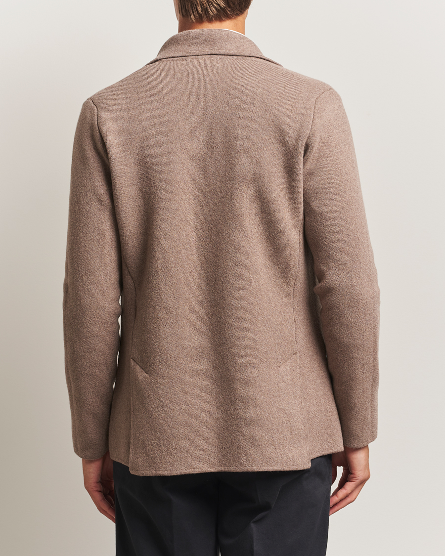 Heren | Blazers | Lardini | Knitted Wool Blazer Brown