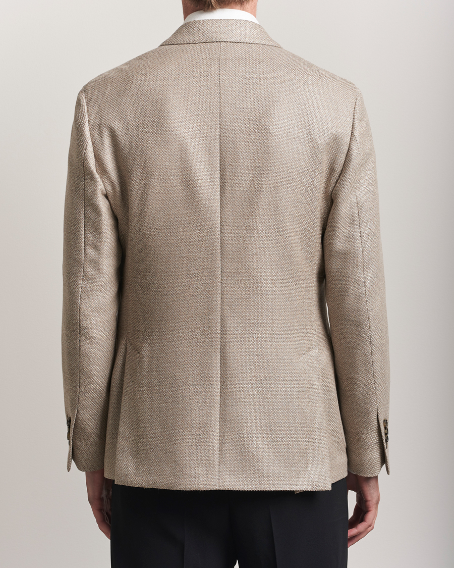 Homme | Blazers | Lardini | Double Breasted Wool/Silk/Cashmere Blazer Beige