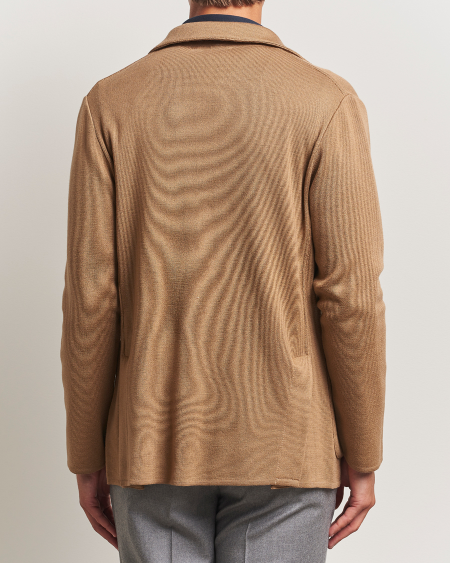 Heren | Blazers | Lardini | Knitted Wool Blazer Beige