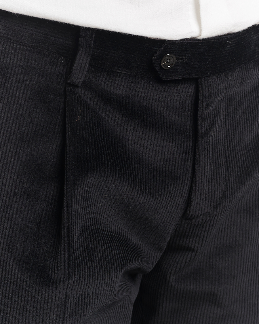 Homme | Pantalons | Lardini | Cotton Corduroy Trousers Black