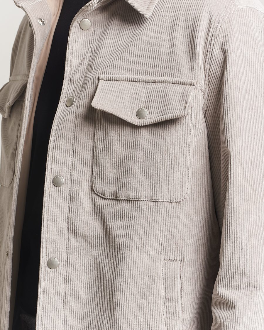Homme | Manteaux Et Vestes | Lardini | Corduroy Overshirt Taupe