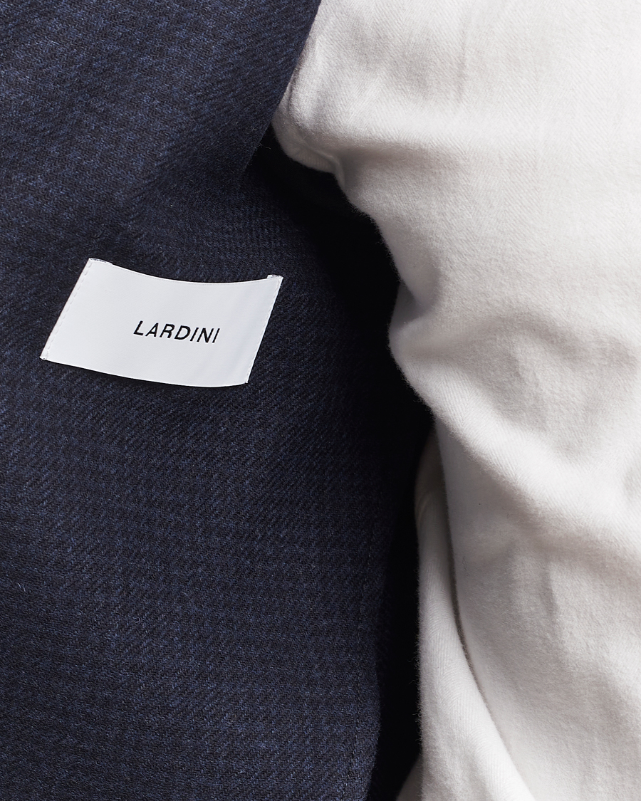 Heren | Blazers | Lardini | Checked Wool Blazer Navy