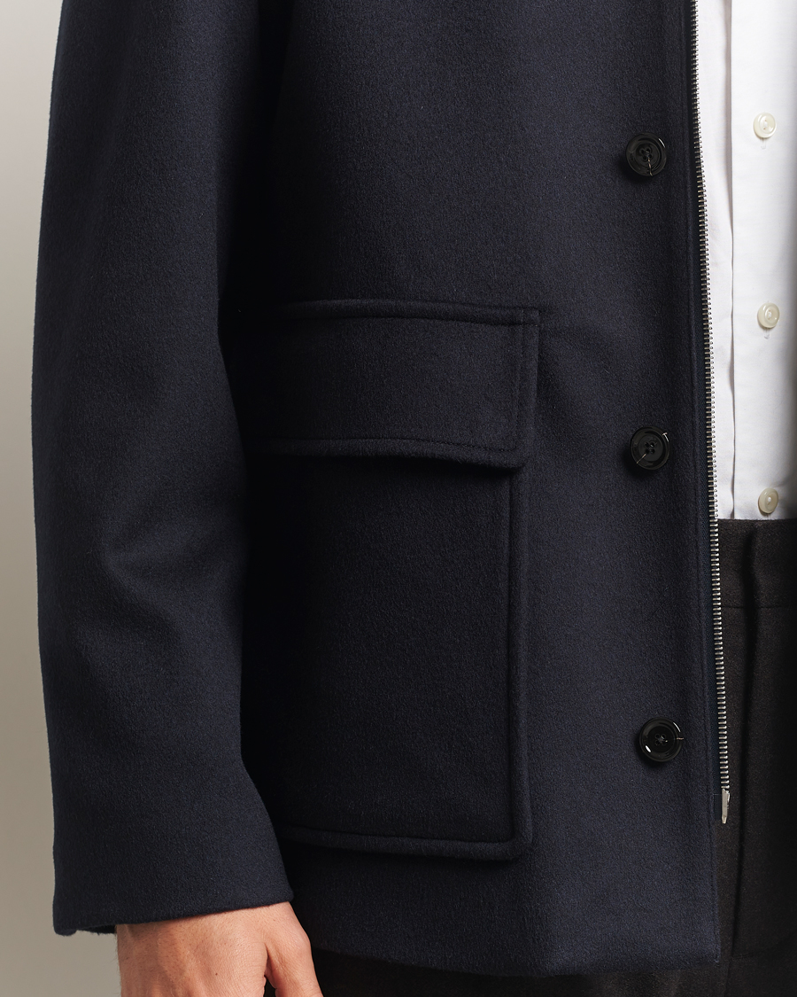 Homme | Manteaux Et Vestes | Lardini | Loro Piana Wool Shirt Jacket Navy