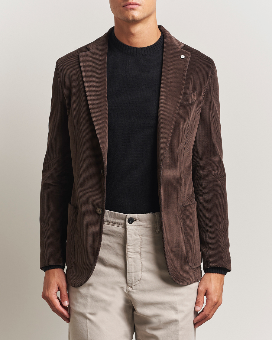 Homme | Blazers | L.B.M. 1911 | Jack Corduroy Blazer Dark Brown