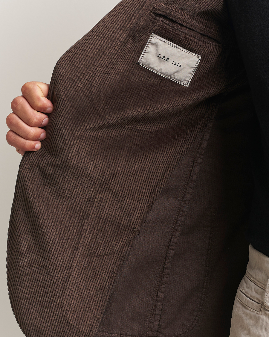 Homme | Blazers | L.B.M. 1911 | Jack Corduroy Blazer Dark Brown
