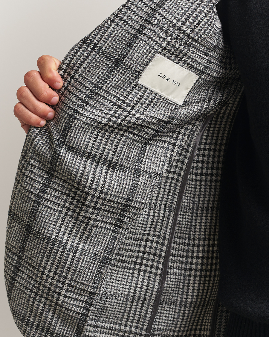Heren | Blazers | L.B.M. 1911 | Jack Checked Wool Blazer Grey
