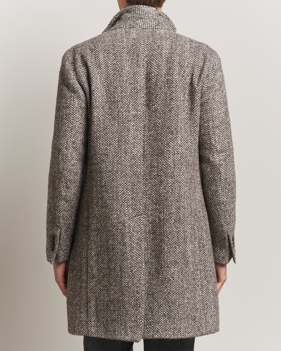 Homme | Manteaux Et Vestes | L.B.M. 1911 | Structure Wool Coat Brown