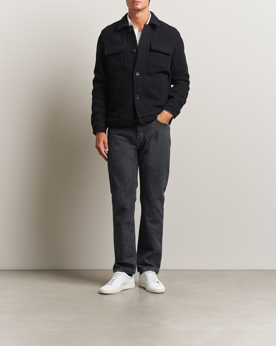 Homme | Manteaux Et Vestes | LES DEUX | Nash Twill Wool Jacket Black