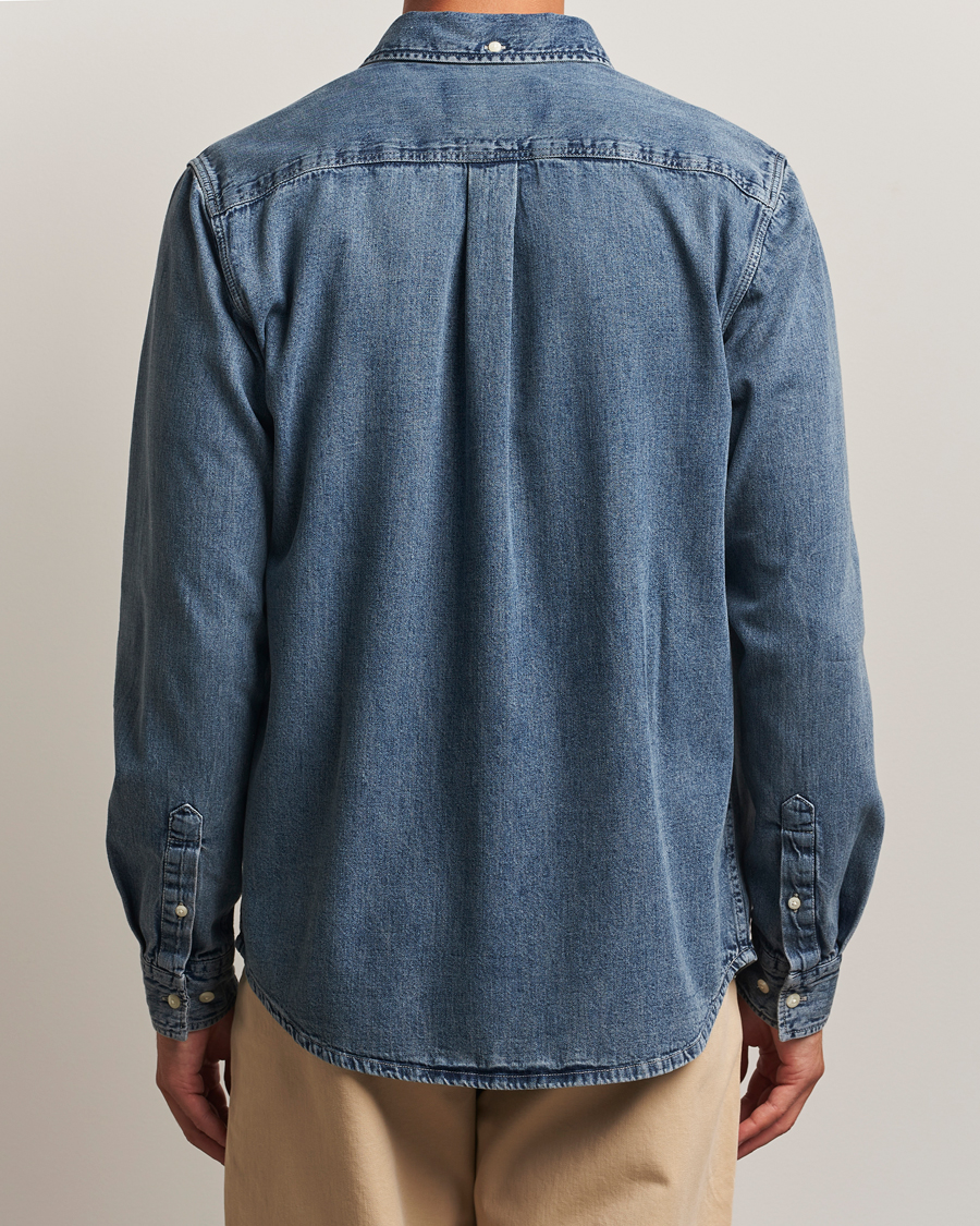 Heren | Overhemden | LES DEUX | Konrad Denim Shirt Light Indigo