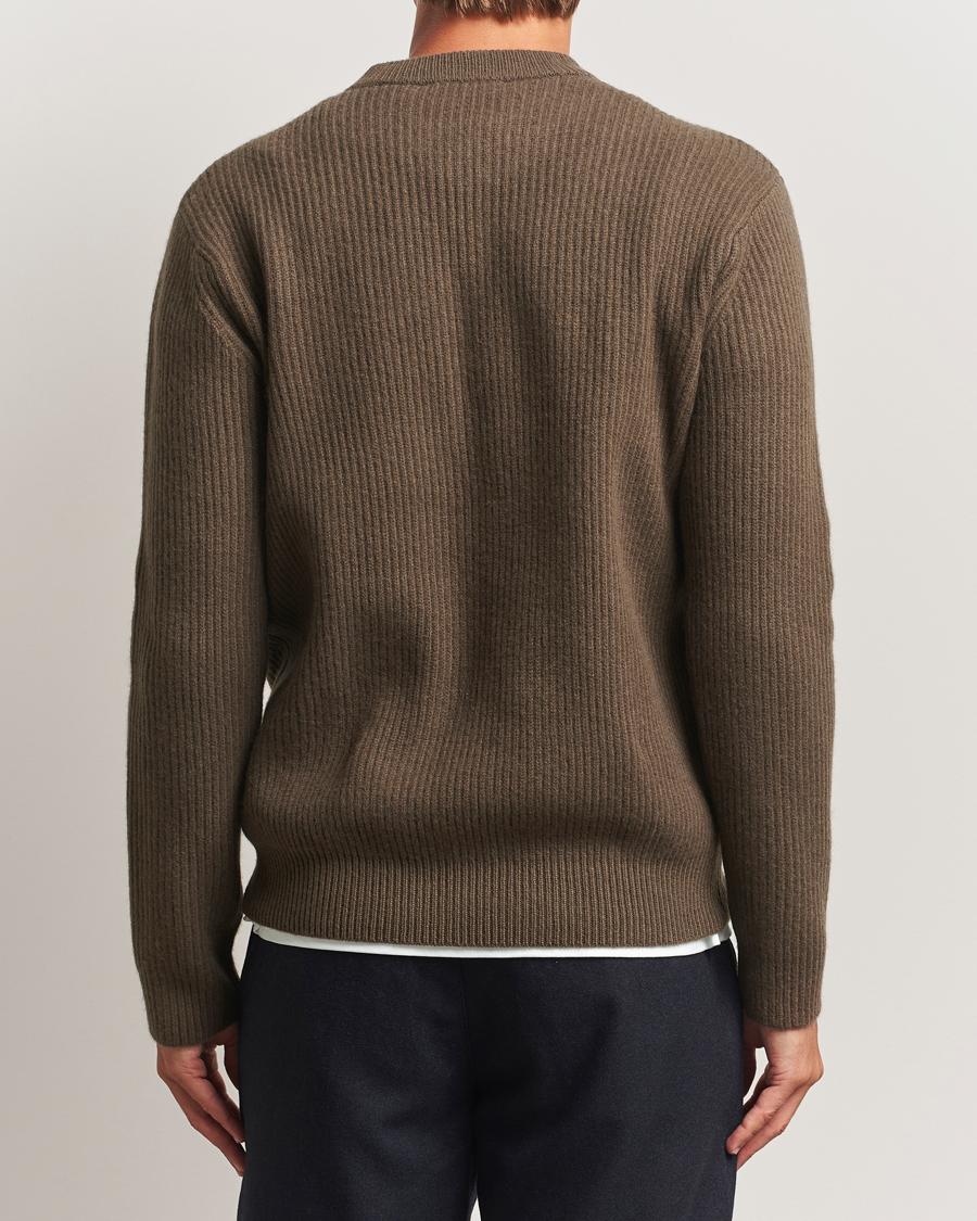 Heren | Truien | LES DEUX | Eddie Wool Rib Crewneck Teak