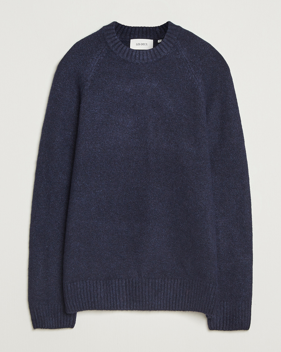 Heren | Truien | LES DEUX | Gillbert Knitted Crewneck Dark Navy