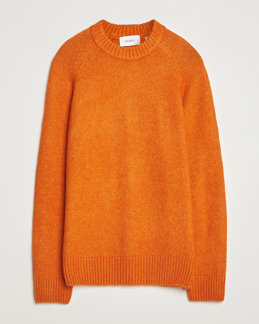 Heren | Truien | LES DEUX | Gillbert Knitted Crewneck Gold Flame