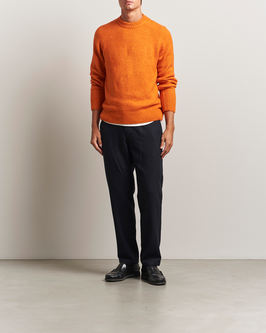 Heren | Truien | LES DEUX | Gillbert Knitted Crewneck Gold Flame
