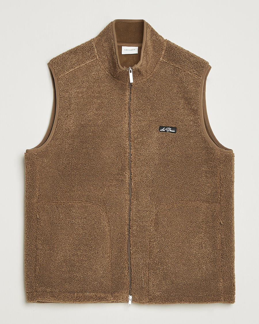Homme | Manteaux Et Vestes | LES DEUX | Creed Teddy Vest Teak