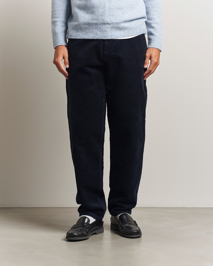 Homme | Pantalons | LES DEUX | Kody Corduroy Pants Dark Navy