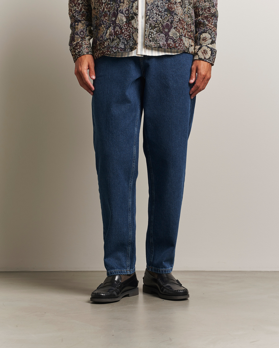 Homme | Jeans | LES DEUX | Ryder Washed Denim Jeans Medium Indigo Wash