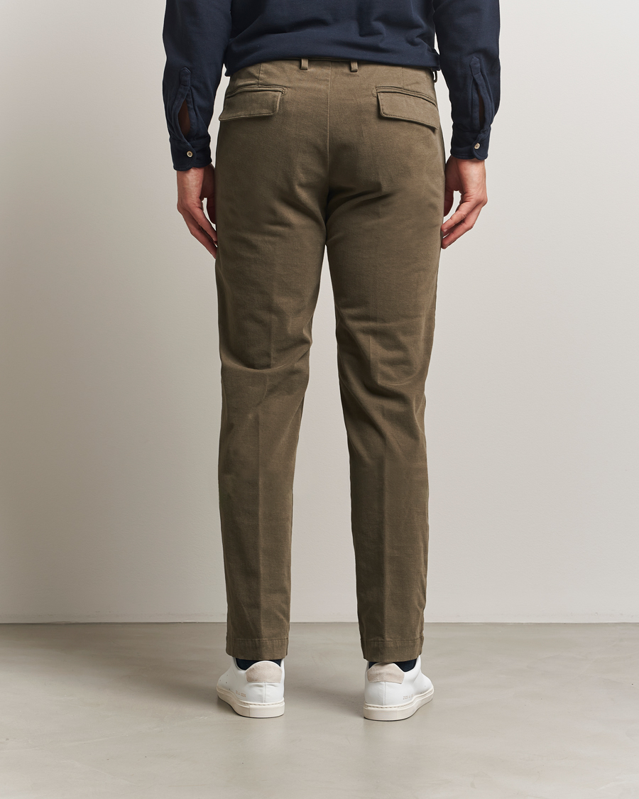 Homme | Pantalons | Massimo Alba | Ionio Pleated Moleskine Trousers Military