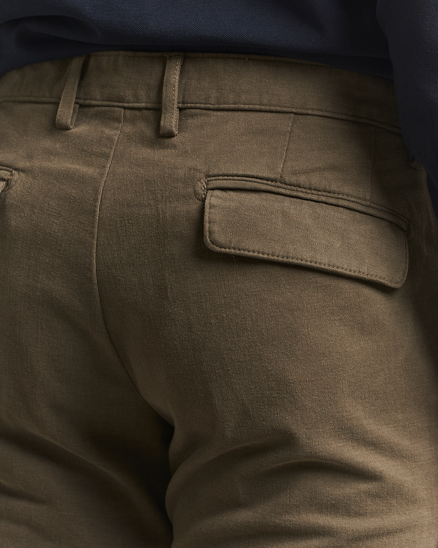 Homme | Pantalons | Massimo Alba | Ionio Pleated Moleskine Trousers Military