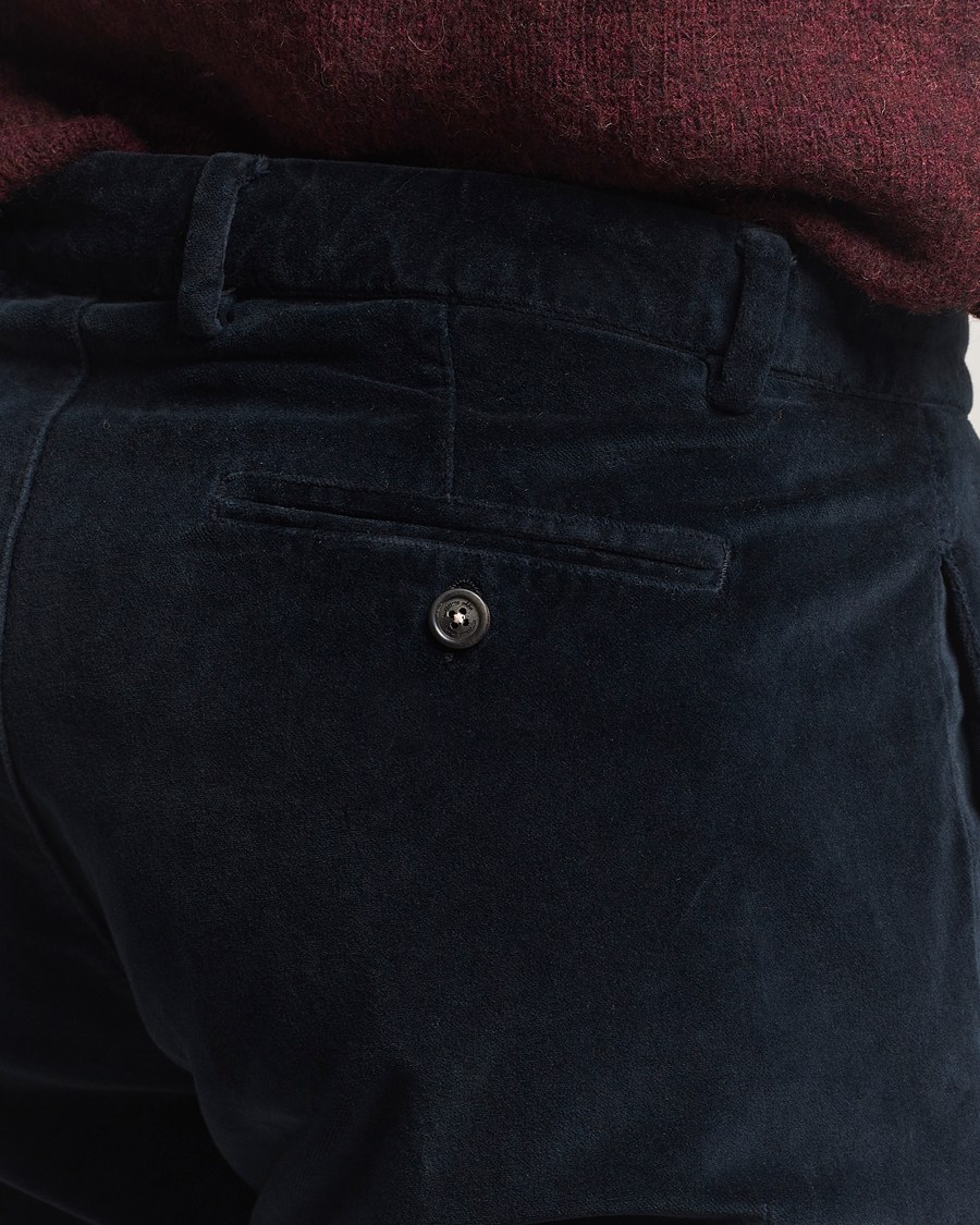 Heren | Broeken | Massimo Alba | Mauko Velvet Trousers Navy