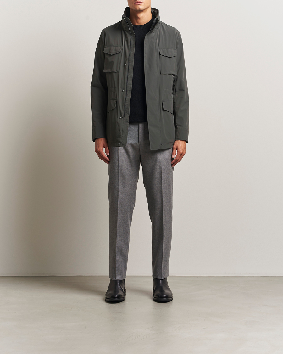 Homme | Manteaux Et Vestes | Oscar Jacobson | M65 Nylon Field Jacket Olive