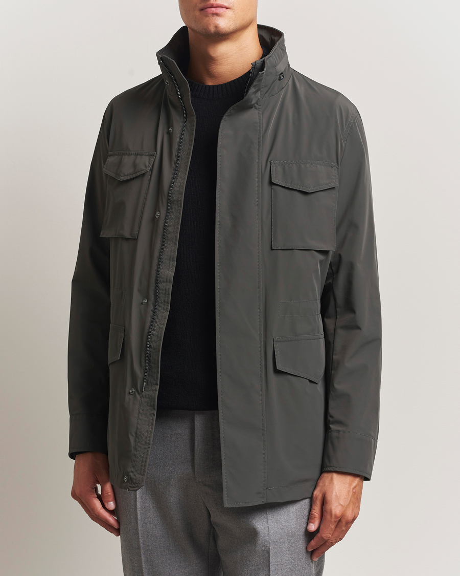 Homme | Manteaux Et Vestes | Oscar Jacobson | M65 Nylon Field Jacket Olive