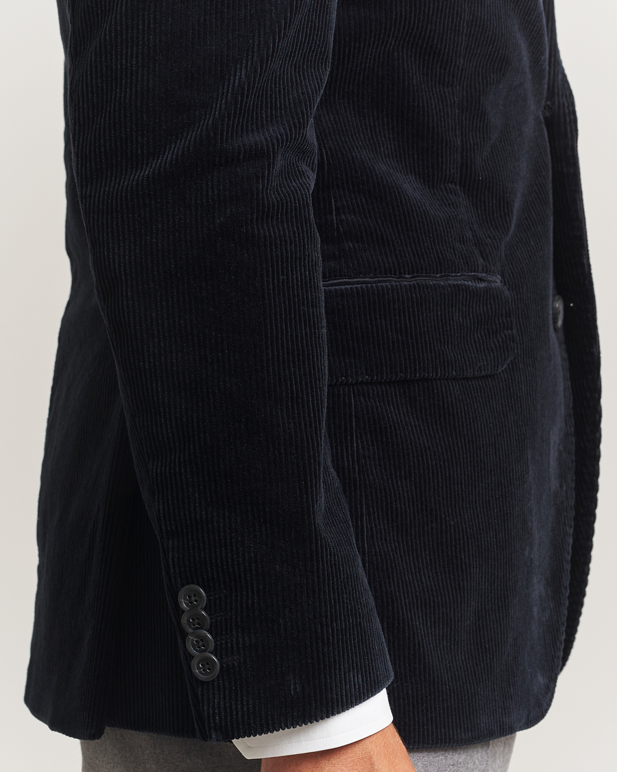 Heren | Blazers | Oscar Jacobson | Fogerty Patch Pocket Cord Blazer Navy