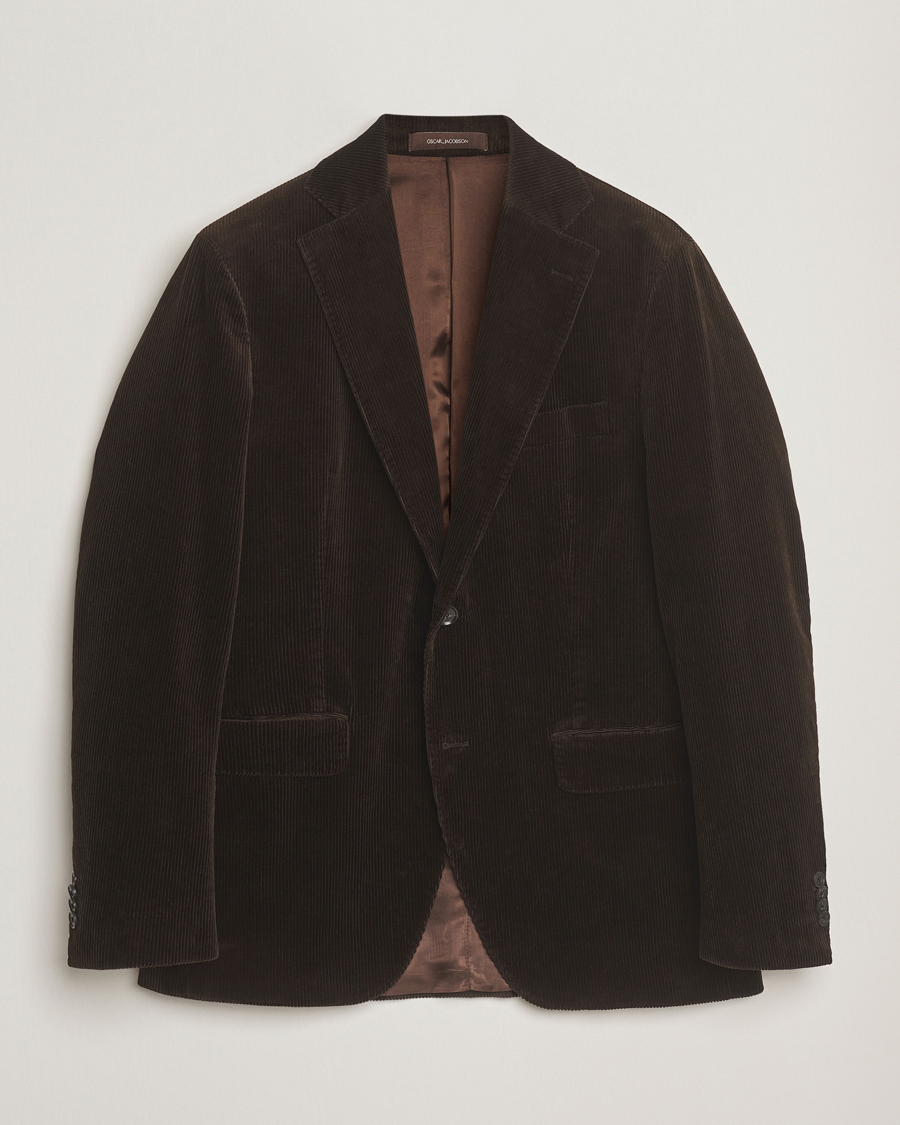 Heren | Blazers | Oscar Jacobson | Fogerty Patch Pocket Cord Blazer Brown