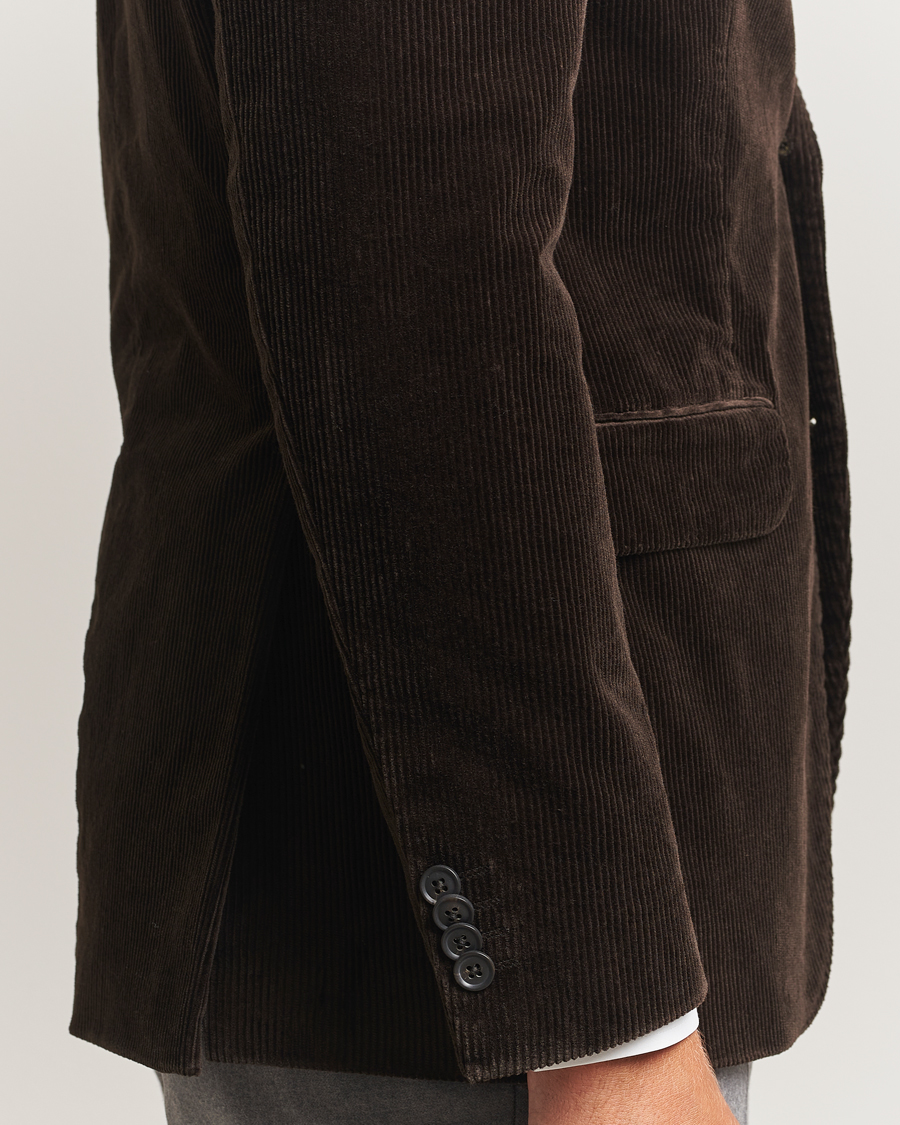 Heren | Blazers | Oscar Jacobson | Fogerty Patch Pocket Cord Blazer Brown