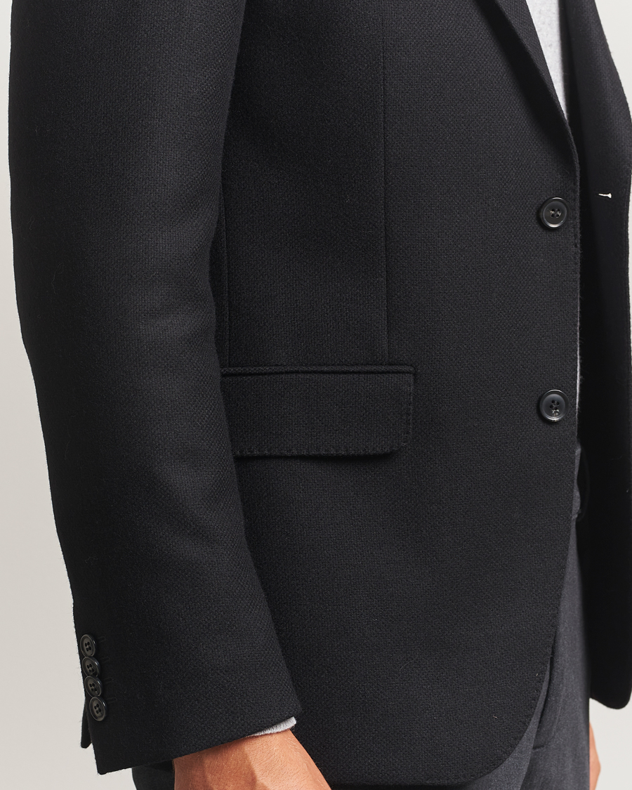 Homme | Blazers | Oscar Jacobson | Fogerty Wool Blazer Black