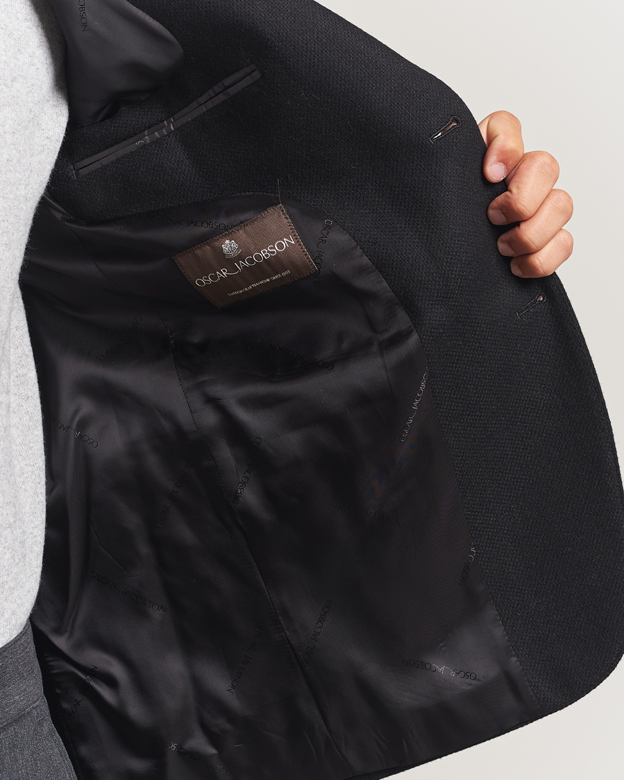 Homme | Blazers | Oscar Jacobson | Fogerty Wool Blazer Black