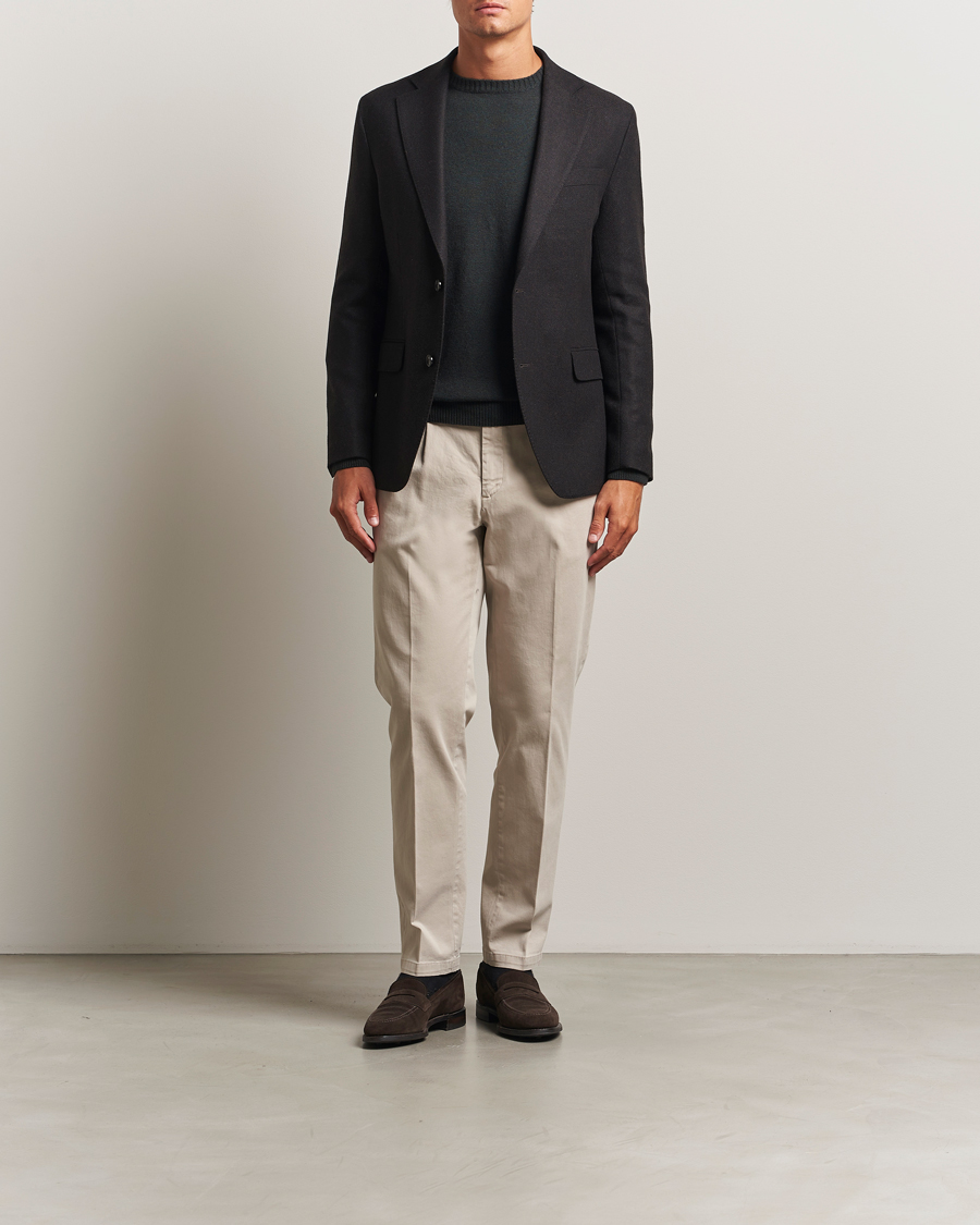 Heren | Blazers | Oscar Jacobson | Fogerty Wool Blazer Brown