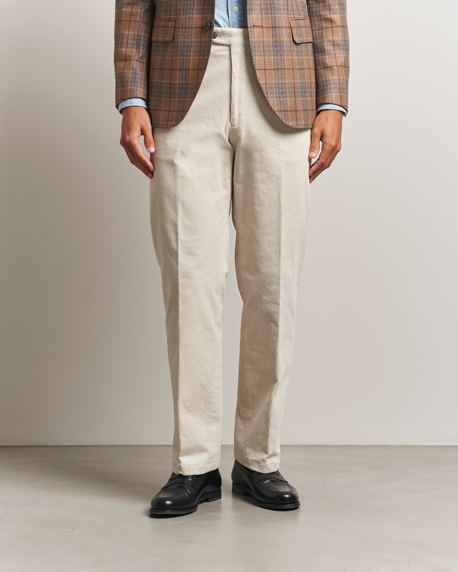 Homme | Pantalons | Oscar Jacobson | Del S Straight Pants White